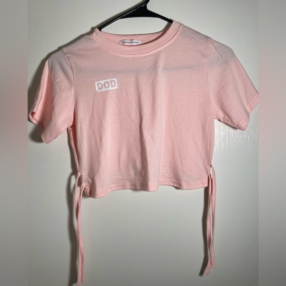 Pink crop top